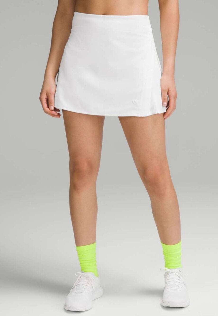 Lululemon Plus Peek Pleat High-Rise Tennis Skirt White Size 14
